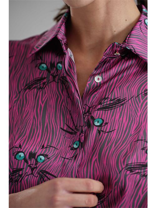 Camicia in raso Il The' Delle 5 | KILIE56STOCCHI DI GATTO PNK